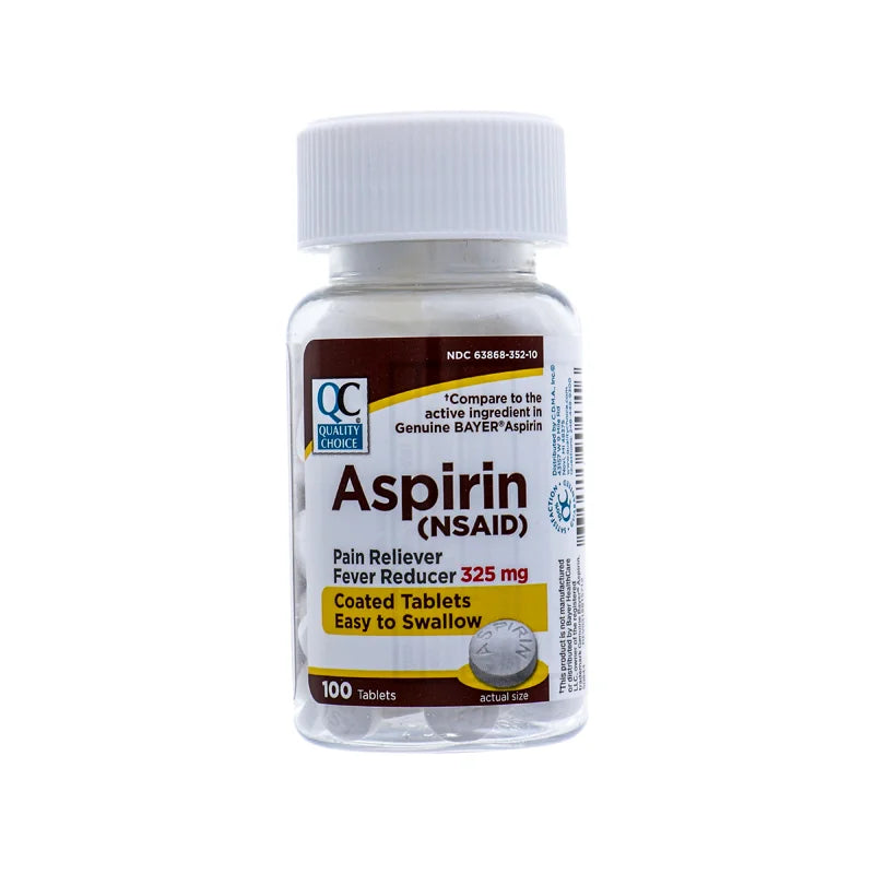Aspirin Tablet 325 Mg 100 Tabs image 0