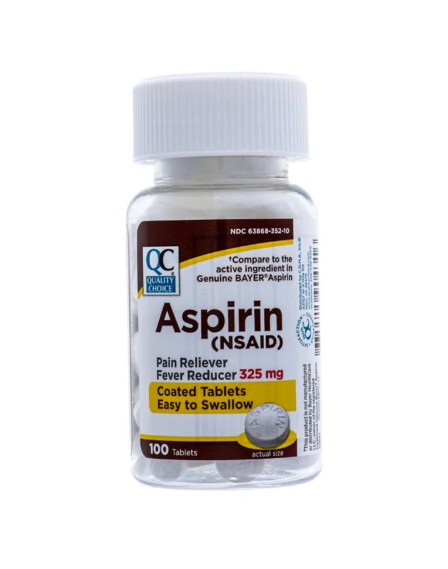 Aspirin Tablet 325 Mg 100 Tabs image 0