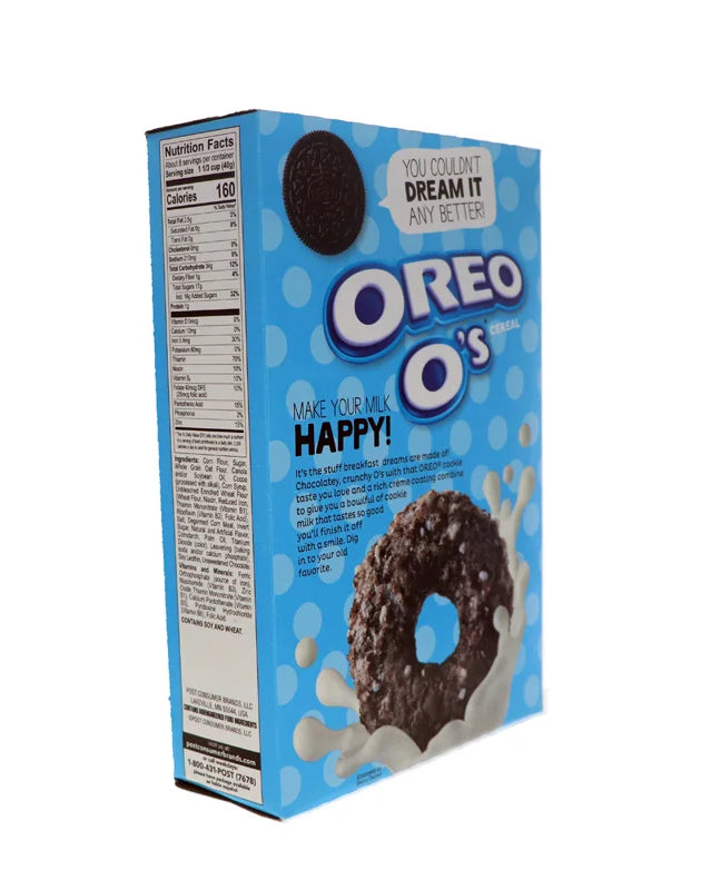 Post Oreo O's Breakfast Cereal Box 11 oz image 0