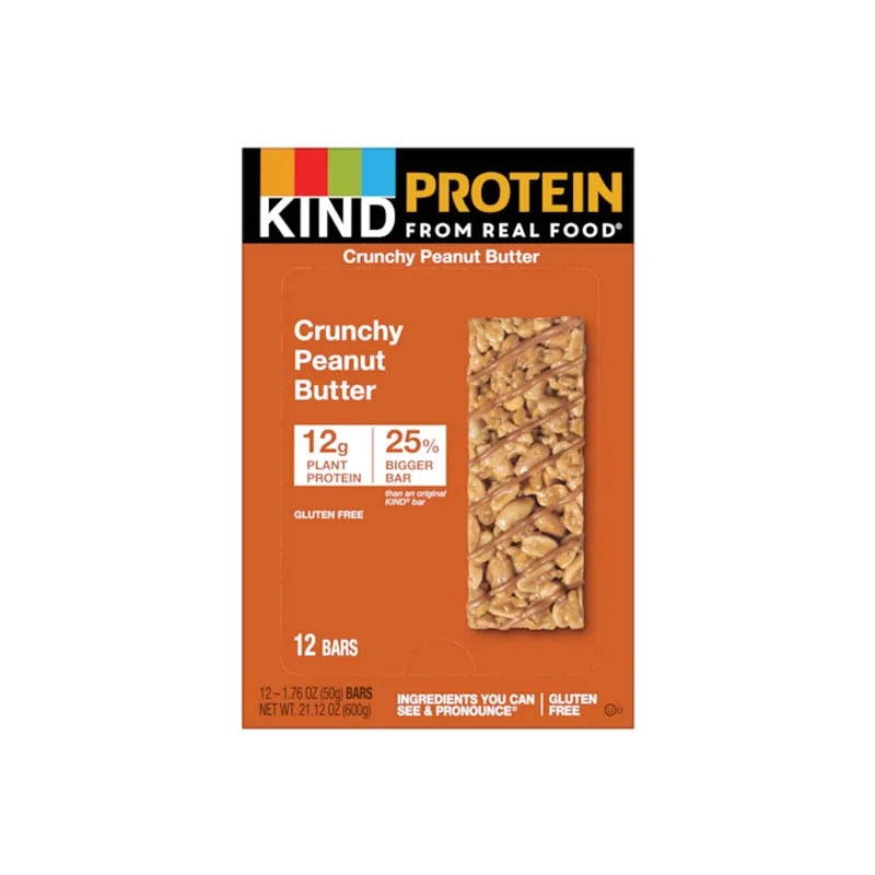 Kind Protein Crunchy Peanut Butter Bar 12 Count - 1.76 oz image 0