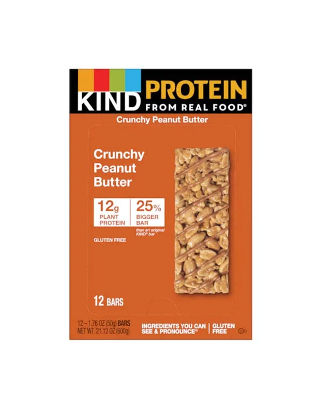 Kind Protein Crunchy Peanut Butter Bar 12 Count - 1.76 oz image 0