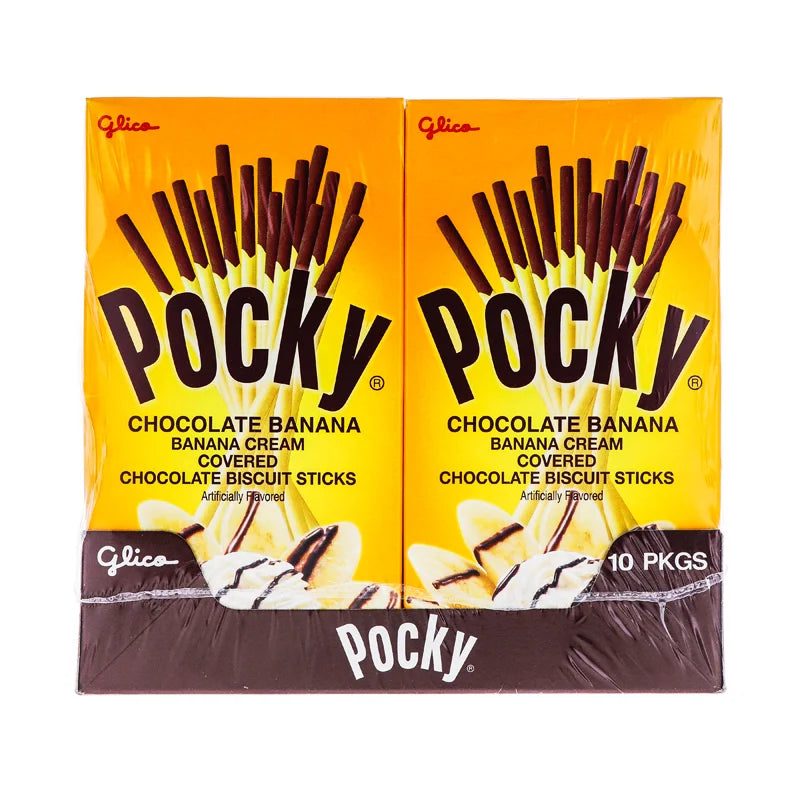 Glico Pocky Biscuit Stick, Chocolate Banana 10 Count - 2.47 oz image 0