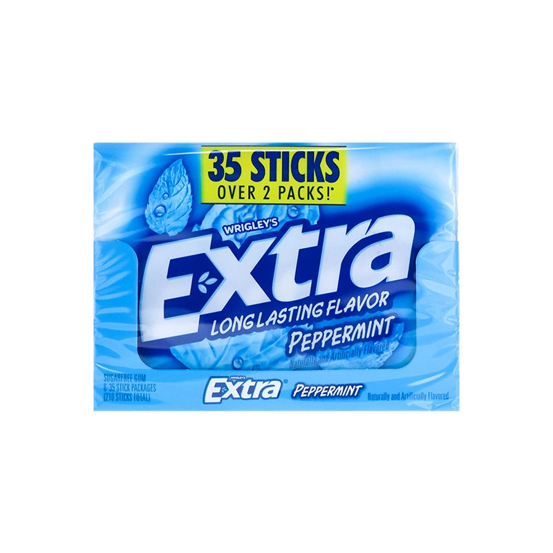 Extra Gum Peppermint (Pack of 6) - 35 Sticks image 0