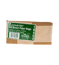 Duro Brown Paper Bag 2 Lb - 500 Count image 0
