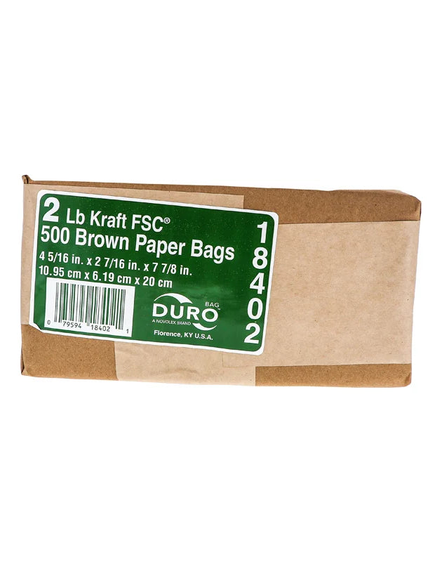 Duro Brown Paper Bag 2 Lb - 500 Count image 0
