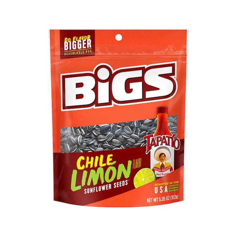 Bigs Tapat?o Chile Lim?n Sunflower Seeds - Bag 12 Count - 5.35 oz image 0