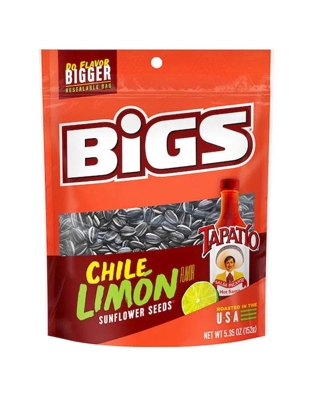 Bigs Tapat?o Chile Lim?n Sunflower Seeds - Bag 12 Count - 5.35 oz image 0
