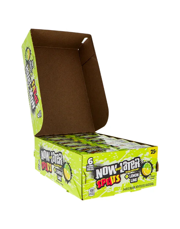 Now & Later 25c Splits Lemon Lime Candy 24 Count - 6 Pieces image 0