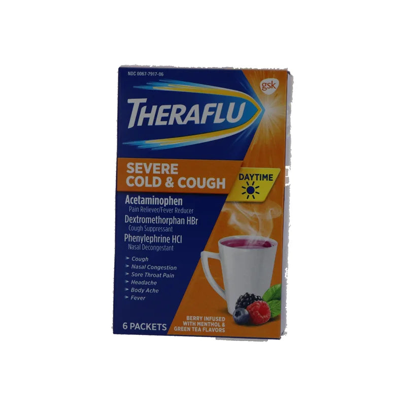 Theraflu Daytime Berry W / menthol - (Pack of 6) image 0