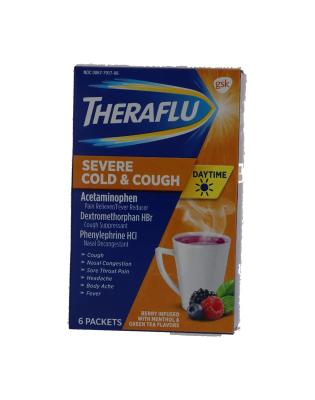 Theraflu Daytime Berry W / menthol - (Pack of 6) image 0