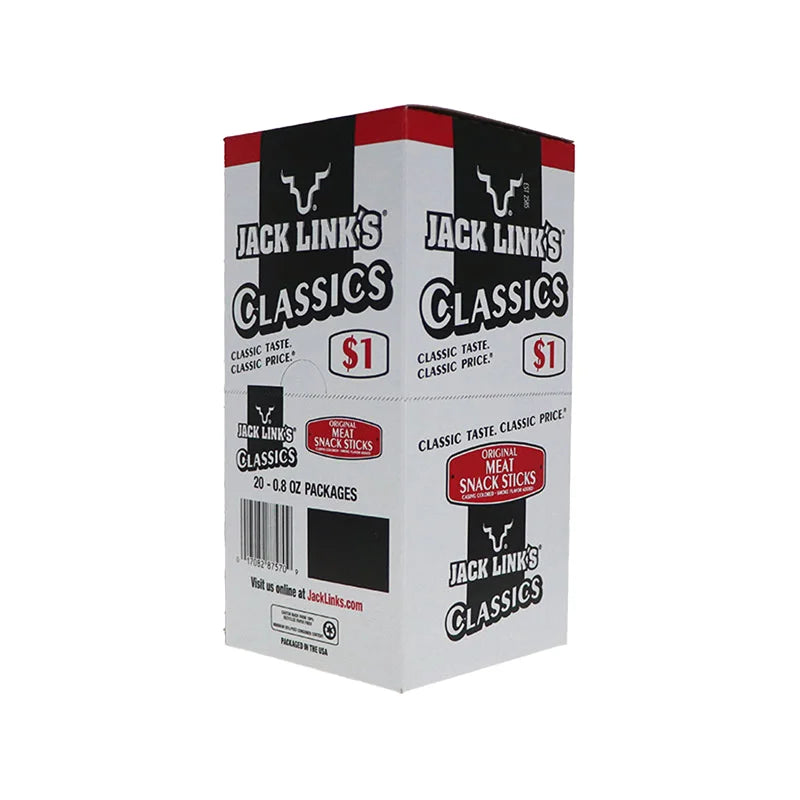 Jack Link Snack Stick Classic Original - PP $1.00 20 Count - 0.8 oz image 1