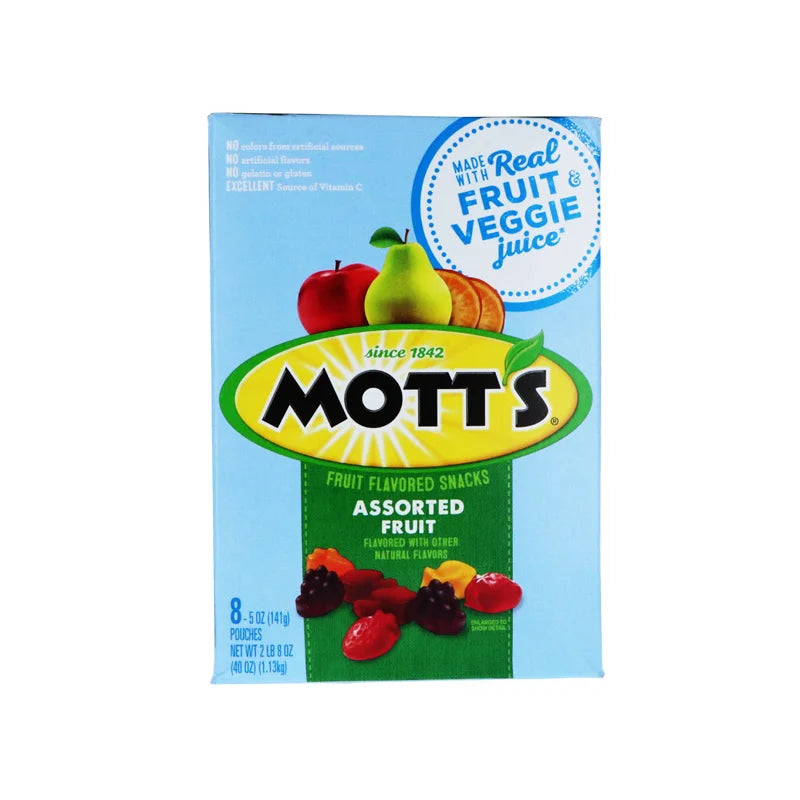 Mott's Fruit Snacks Assorted Fruit 8 Count - 5 oz image 0
