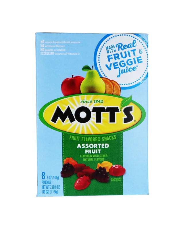Mott's Fruit Snacks Assorted Fruit 8 Count - 5 oz image 0