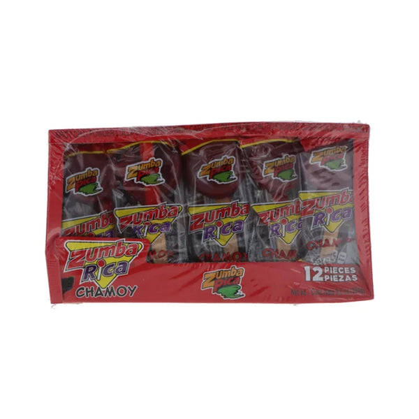Zumba Rica Chamoy Chili Powder Lollipop Tray - 12 Count
