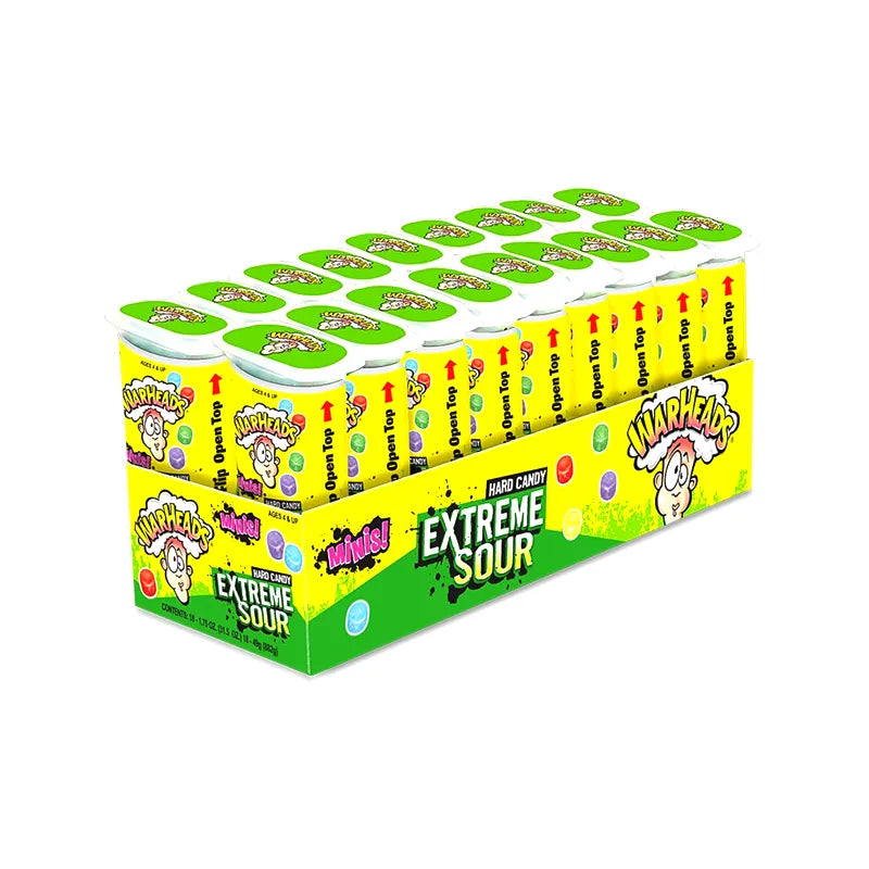 Warheads Extreme Sour Mini Size 18 Count - 1.75 oz image 0