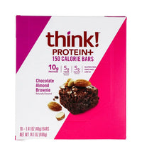 Think! Lean Protein Fiber Chocolate Almond Brownie Bar 10 Count - 1.41 oz image 0