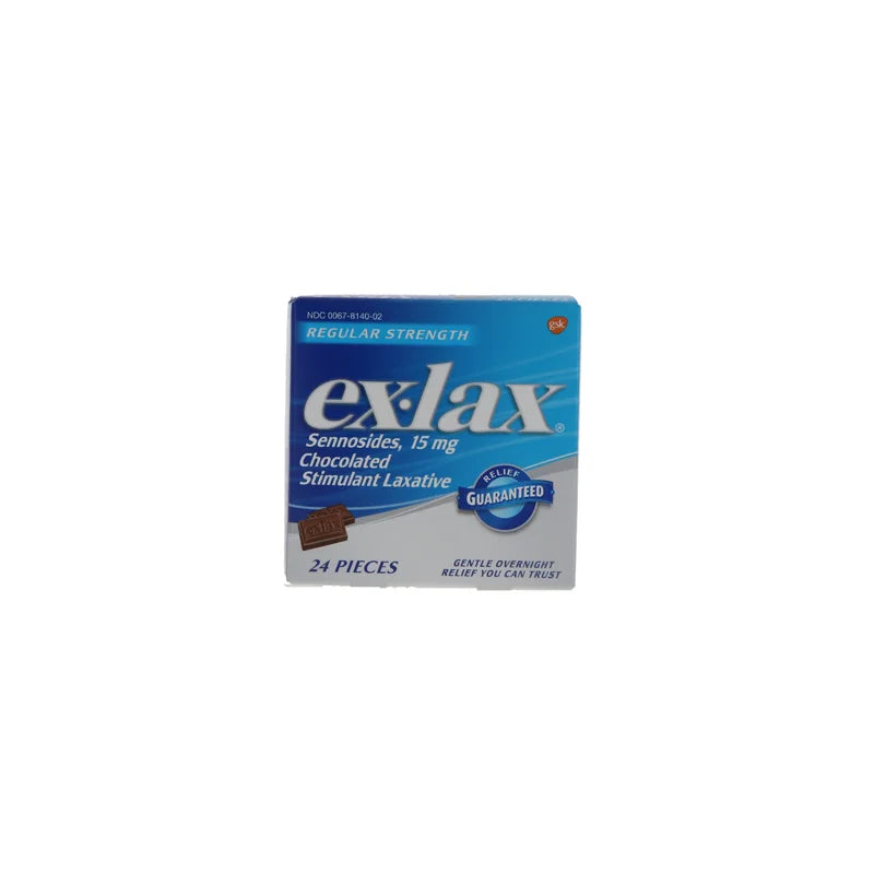 Ex-Lax Chocolate Stimulant Laxative Relief 24 Count image 0