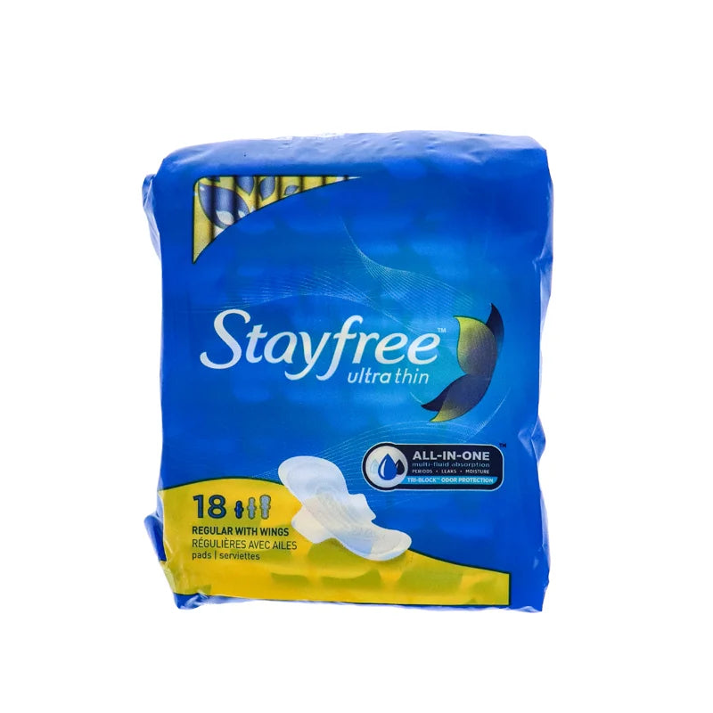Stayfree Ultra Thin Pads With Wings 18 Count image 0