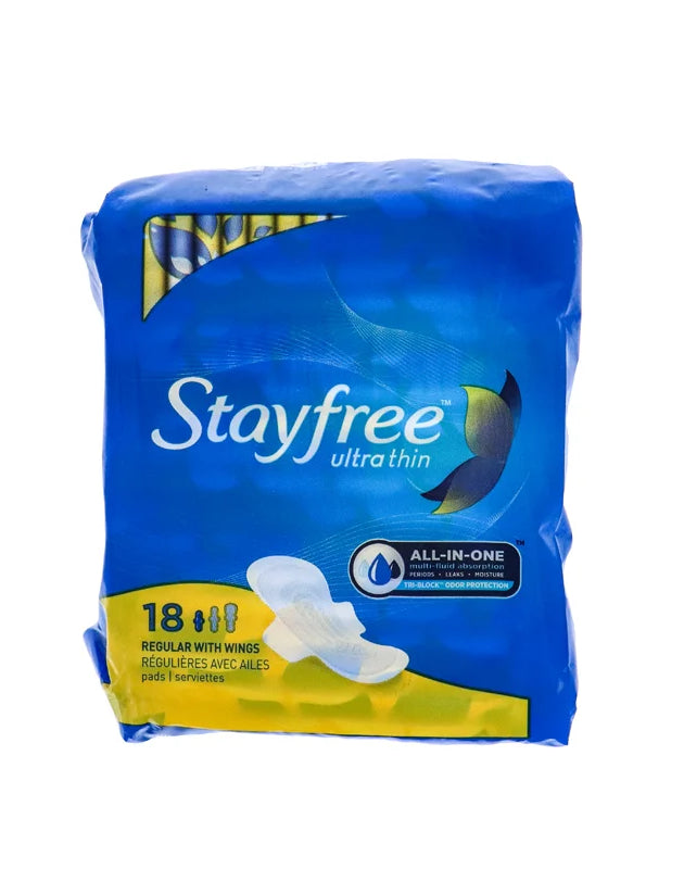 Stayfree Ultra Thin Pads With Wings 18 Count image 0