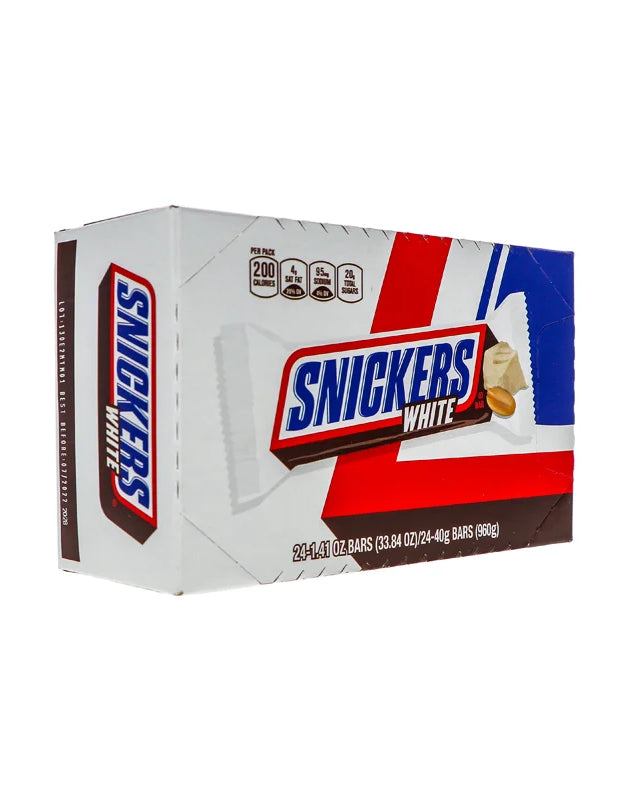 Snickers White Chocolate Candy Bar 24 Count - 1.41 oz image 0