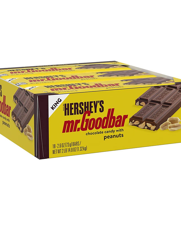 Hershey's Mr. Goodbar King Size Milk Chocolate with Peanuts Chocolate Candy Bar 18 Count - 2.6 oz image 0