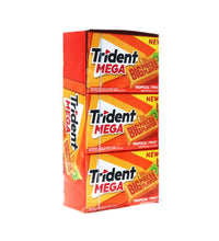 Trident Tropical Twist Sugar Free Gum 9 Count - 10 Pieces image 1