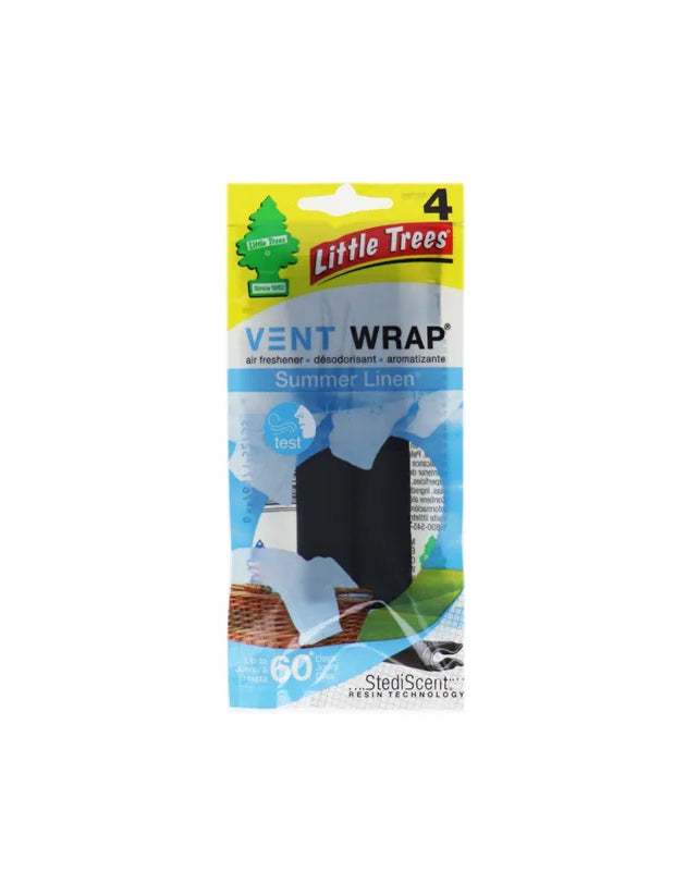 Little Trees Vent Wrap Air Freshener Summer Linen (Pack of 1) - 4 Count image 0