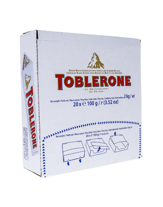 Toblerone White Chocolate XL Bar (20 Count) - 3.52 oz image 0