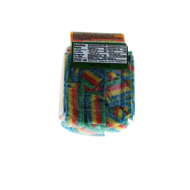 Alamo Candy Sour Rainbow Belts Candy - 6 oz image 1
