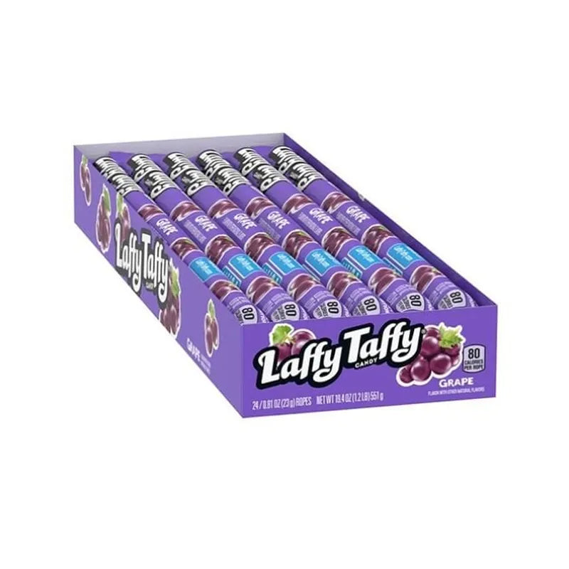 Laffy Taffy Rope Grape Chewy Candy 24 Count - 0.81 oz image 0