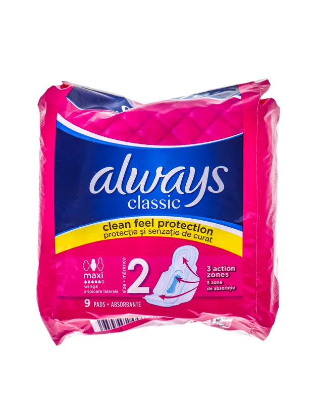 Always Maxi Classic Pads with Wings 9 Count image 0