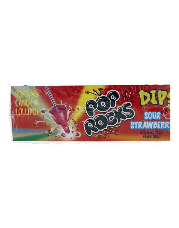 Pop Rocks Dips, Sour Strawberry 18 Count - 0.63 oz image 0