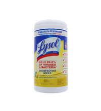 Lysol Disinfecting Wipes Lemon 80 Count image 0