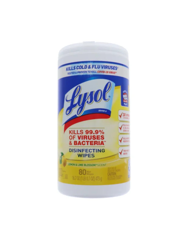 Lysol Disinfecting Wipes Lemon 80 Count image 0