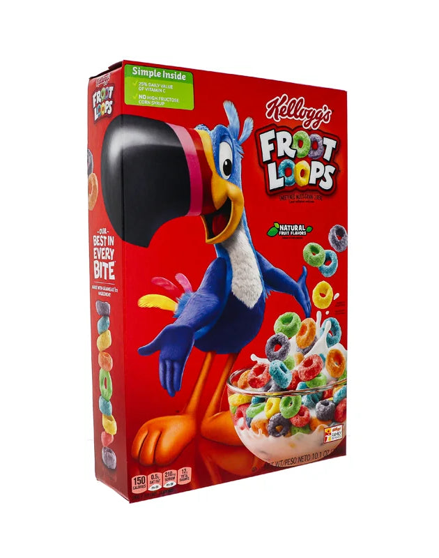 Kellogg's Froot Loops, Breakfast Cereal - Box 10.1 oz image 0