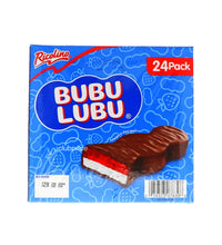 Ricolino Bubu Lubu Strawberry Gummy Candy & Marshmallow w/ Chocolate Coating 24 Count - 1.2 oz image 0