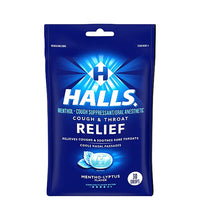 Halls Cough Drops Mentho Lyptus Flavored - Bag 30 Drops image 0
