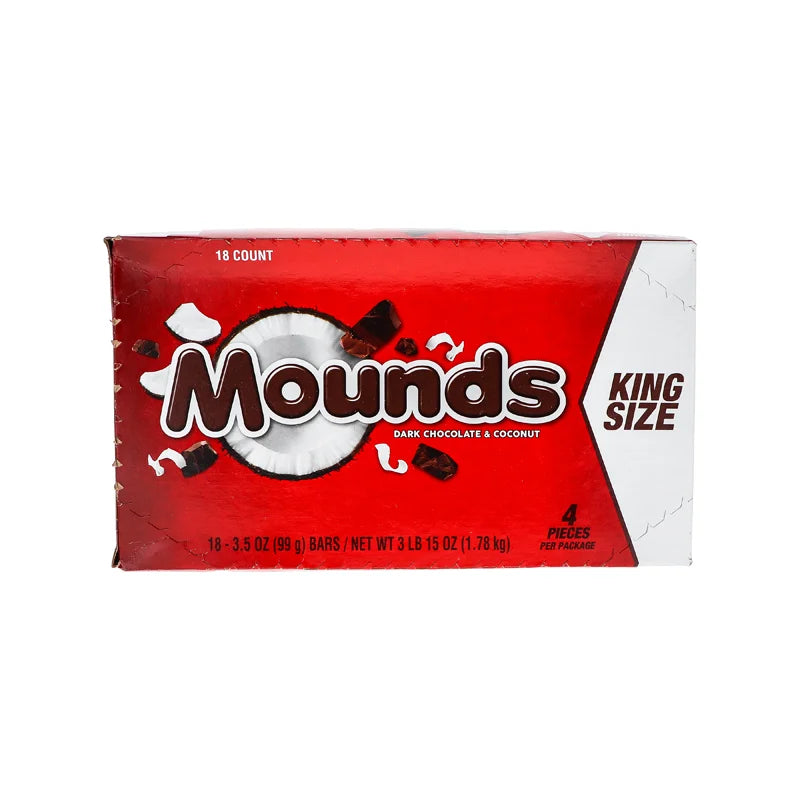 Mounds Dark Chocolate and Coconut King Size 18 Count - 3.5 oz image 0