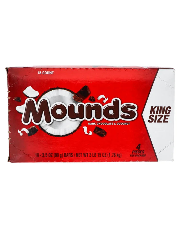 Mounds Dark Chocolate and Coconut King Size 18 Count - 3.5 oz image 0