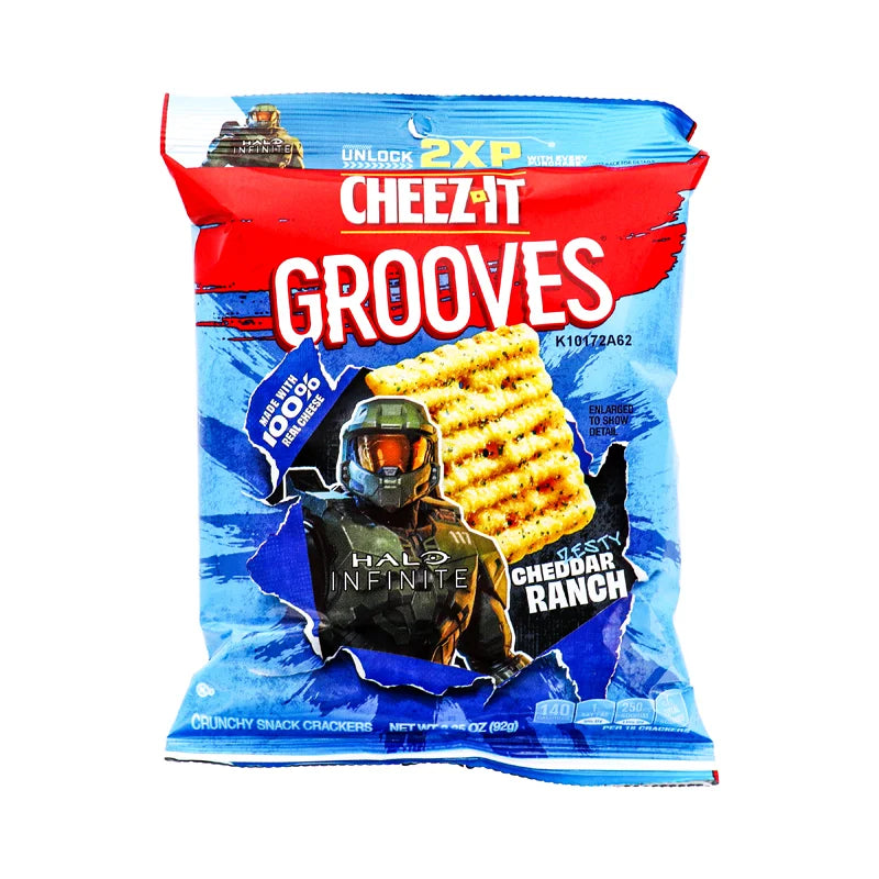 Cheez-It Grooves Zesty Cheddar Ranch Crackers 6 Count - 3.25 oz image 0