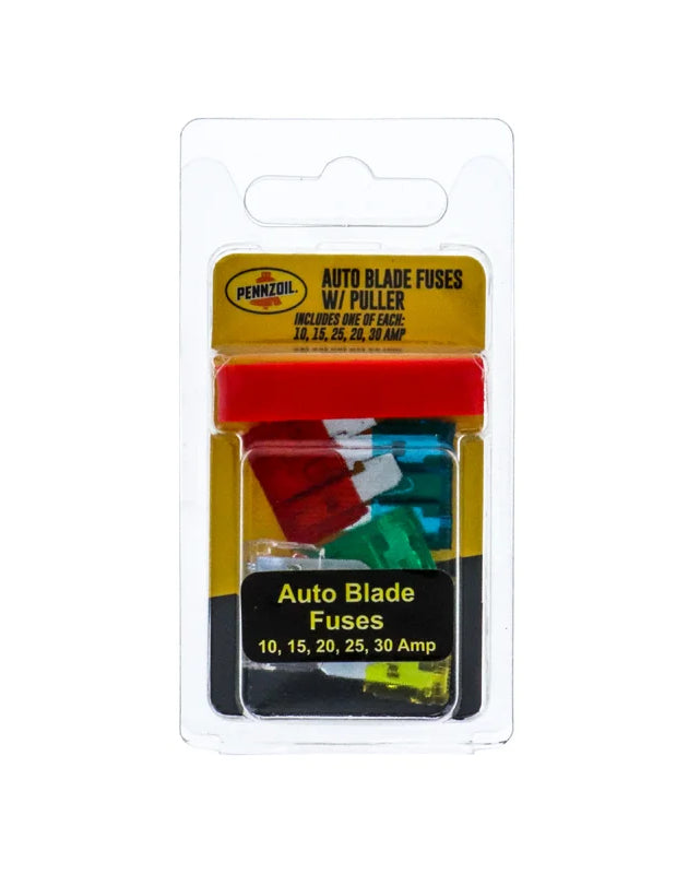 Pennzoil Auto Blade Fuses Miniature With Puller - (Pack of 5) image 0
