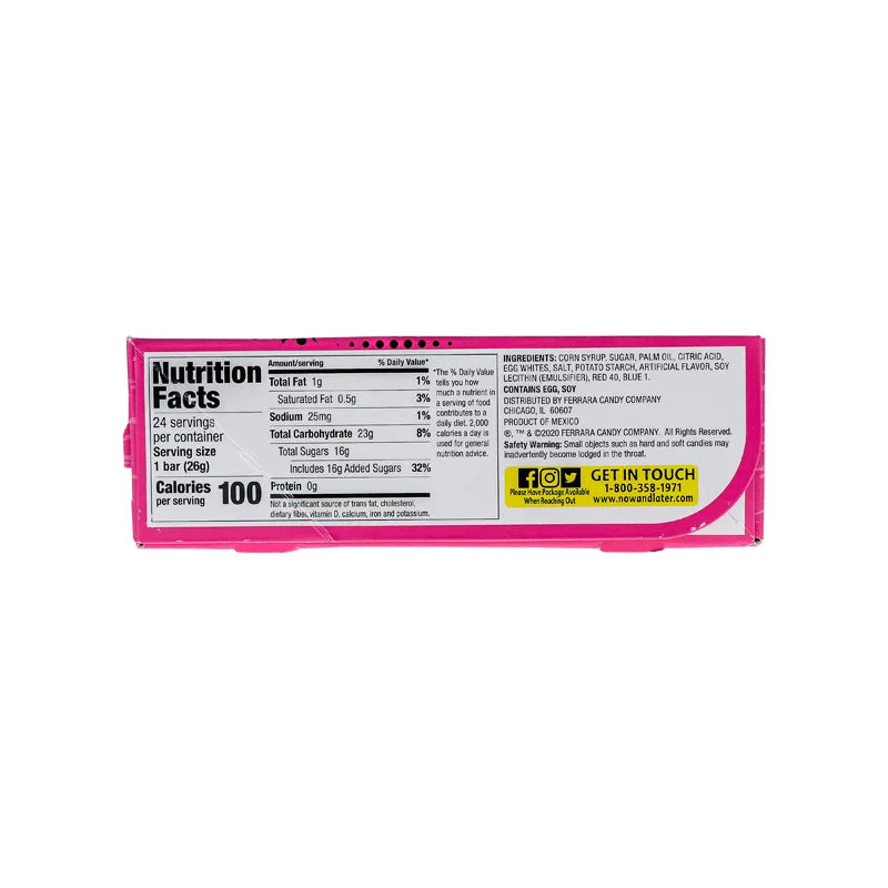 Now & Later 25c Chewy Watermelon Candy 24 Count - 6 Pieces image 2