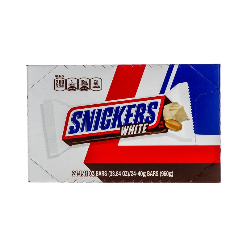 Snickers White Chocolate Candy Bar 24 Count - 1.41 oz image 0