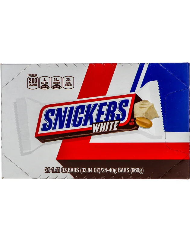 Snickers White Chocolate Candy Bar 24 Count - 1.41 oz image 0