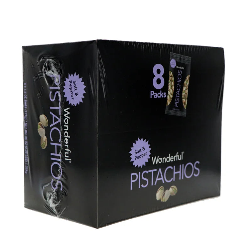 Wonderful Pistachios Salt & Pepper Pistachios 8 Count - 4.5 oz image 1