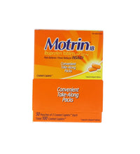 Motrin IB, Ibuprofen Pain Reliever/fever Reducer 50 Count - (Pack of 2) image 0