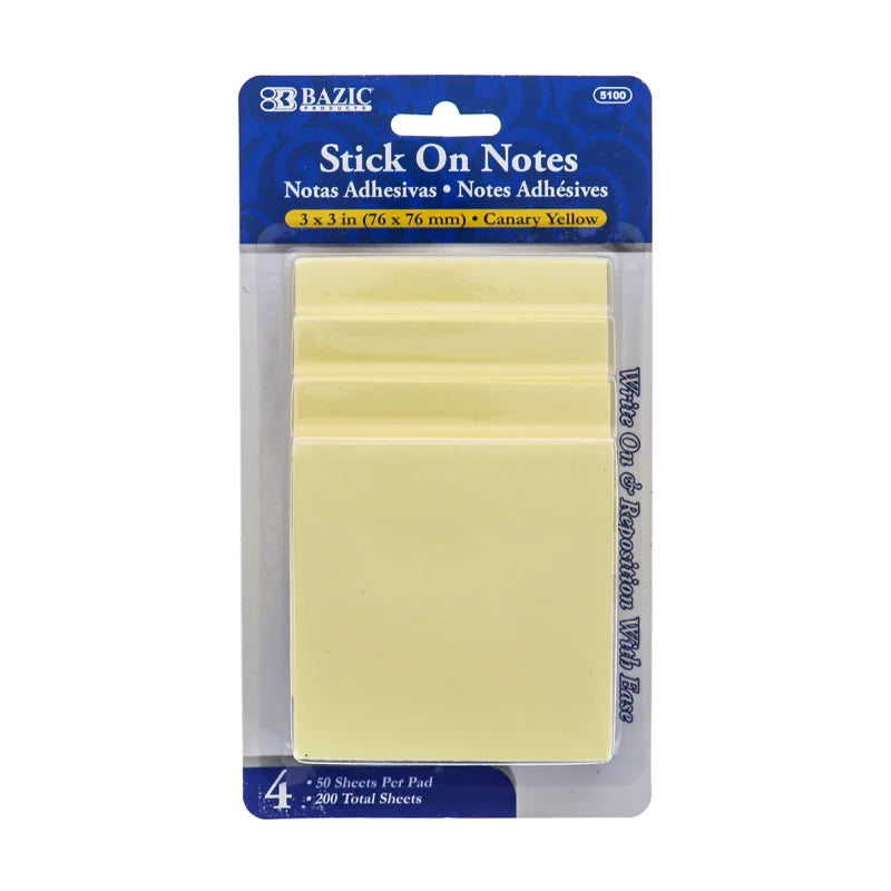 Stick on Notes 4/40 Pack image 0