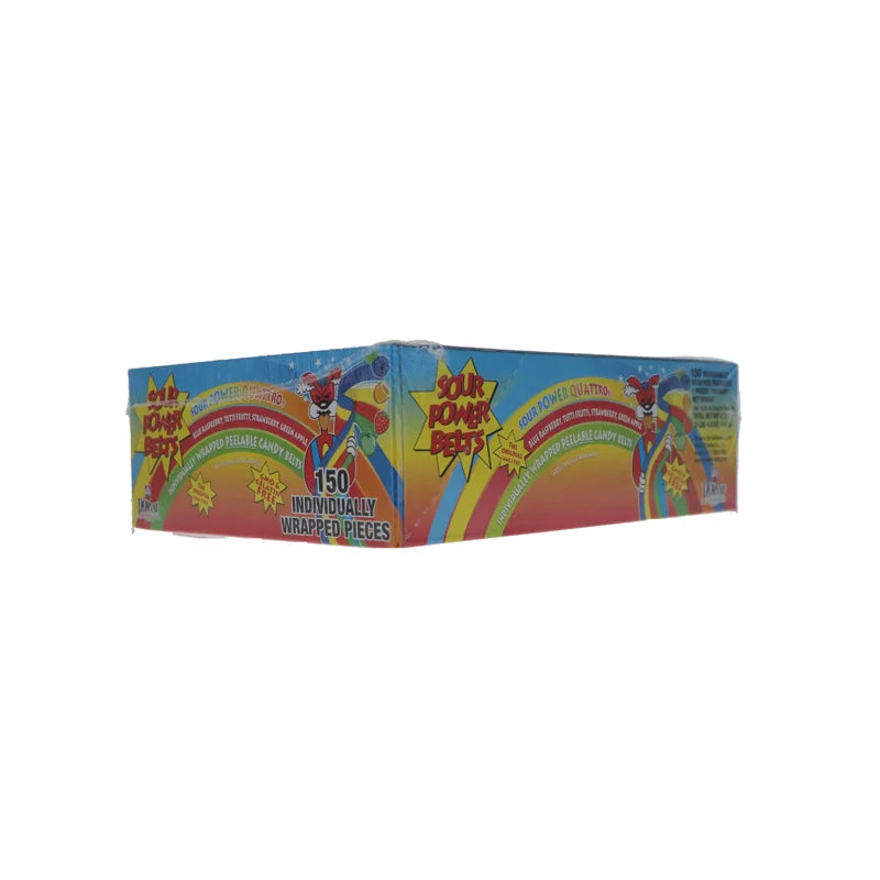 Sour Power Belts Wrap 4Flavors - 150 Count image 1