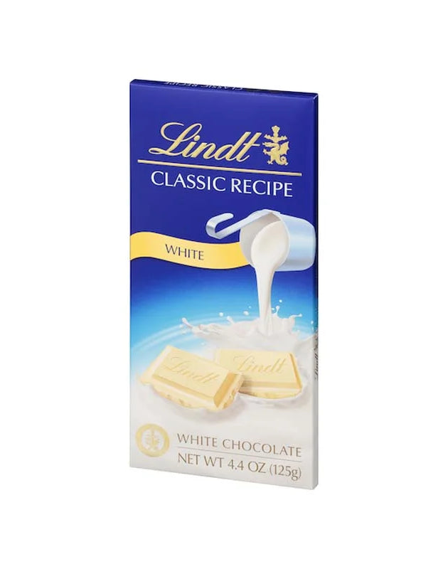 Lindt Classic Recipe White Chocolate Candy Bar 4.4 oz image 0
