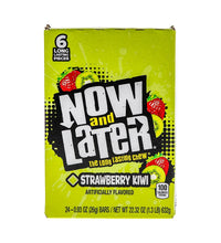 Now & Later Changemakers Strawberry Kiwi Candy 24 Count - 6 Pieces image 0